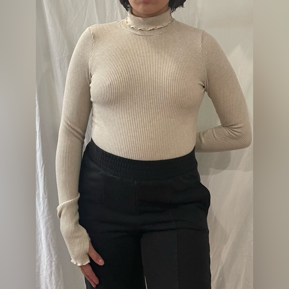90s Turtleneck Long Sleeve Bodysuit / SZ M
